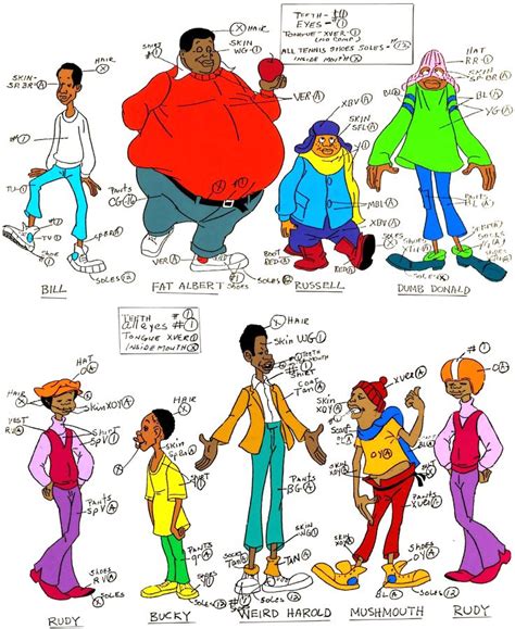 characters in fat albert|fat albert cartoon characters list.